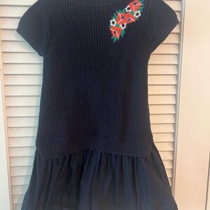Navy Blue Knit Kids Dress Janie & Jack